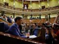 Pedro Sánchez en la segunda jornada del debate del estado de la nación, en el Congreso de los Diputados
