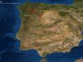 Mapa de los incendios activos en la Península Ibérica