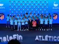 Equipe do Atlético de Madrid 22-23 durante a apresentação do novo patrocinador