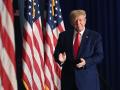 El expresidente estadounidense Donald Trump, en su primer discurso de vuelta en Washington