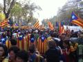 Grupo de independentistas catalanes
