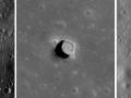 Algunos de los pozos encontrados en la Luna