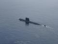 El submarino S-74 Tramontana de la Armada española navega por el Mediterráneo en la operación Sea Guardian de la OTAN