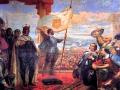Proclamación de D. Juan IV como Rey de Portugal, pintado por Veloso Salgado