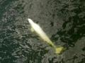 La beluga, atrapada, en una imagen tomada el pasado lunes