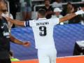 Benzema celebra su gol en la Supercopa de Europa