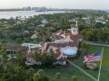 Vista aérea de Mar-a-Lago, la mansión de Donald Trump en Palm Beach, Florida