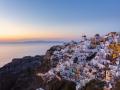 Una imagen de la isla de Santorini