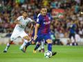 Paco Alcácer en uno de los pocos partidos que jugó con el Barcelona