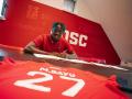 Mohamed Bayo, en su presentación con el Lille