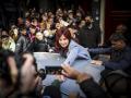 Cristina Fernández de Kirchner minutos antes del atentado fallido