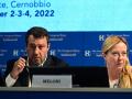 Matteo Salvini y la presidente de Fratelli d'Italia Giorgia Meloni en el foro The European House Ambrosetti