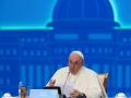 El Papa Francisco, durante al apertura del Congreso de Líderes Religiosos