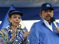 El presidente Daniel Ortega junto a su mujer Rosario murillo, 5 de septiembre de 2018