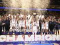 La celebración de la selección española de baloncesto tras ganar el Eurobasket