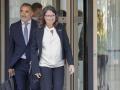 La exvicepresidenta del Gobierno valenciano Mónica Oltra a su salida de la Ciudad de la Justicia en un receso para comer