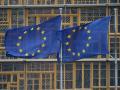 Banderas de la UE en la Comisión Europea.