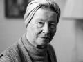Retrato de la escritora, feminista y filósofa francesa Simone de Beauvoir, 1983, en París