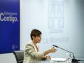 La portavoz del Gobierno, Isabel Rodríguez, durante la rueda de prensa