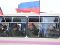 Los reservistas reclutados durante la movilización parcial asisten a una ceremonia de salida en Sebastopol, Crimea