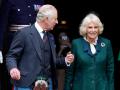 King Charles III and Camilla Queen Consort attend an official council meeting at the City Chambers and visit Dunfermline Abbey to mark Dunfermline becoming a City. *** Local Caption *** .