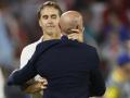 Lopetegui se despidió en pleno césped del Pizjuán por órdenes de Monchi