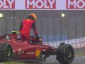 Carlos Sainz ha sufrido un accidente al inicio del Gran Premio de Japón