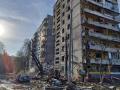 Destrucción tras los bombardeos rusos en la ciudad de Zaporiyia
