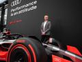 Adam Baker, Jefe mundial del proyecto F1 Audi, durante la presentación del proyecto con el que la marca alemana de automóviles Audi entrará a la F1 en 2026. EFE/ Fernando Villar
