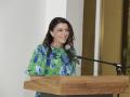 Macarena Olona durante su conferencia en Panamá