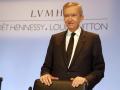 Bernard Arnault, Chairman and CEO of LVMH, Moet Hennessy Louis Vuitton during the presentation of the 2012 year results, in Paris, Thursday, Jan. 31, 2013 . (