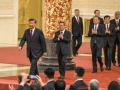 El presidente de China, Xi Jinping junto a los restantes 6 miembros del Comité Permanente del Politburó del Partido Comunista Chino