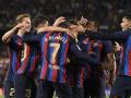 Los futbolistas del FC Barcelona se fueron a por Dembélé: fue el mejor jugador del partido