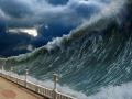 Recreación de un tsunami