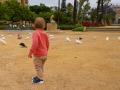 Un niño en un parque
