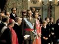 Don Juan Carlos durante su proclamación como Rey de España en las Cortes el 22 de noviembre de 1975