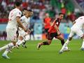 Eden Hazard en el partido Bélgica - Marruecos del Mundial