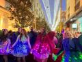 Encendido del alumbrado de Navidad en la calle Cruz Conde