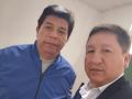 El diputado peruano Guido Bellido visitó a Pedro Castillo en la cárcel