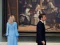 Brigitte y Emmnuel Macron en el Museo del Prado