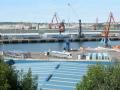 Muelles del puerto de Bilbao.