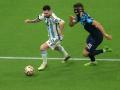 Leo Messi, en el momento en el que hizo la 'maradoniana' jugada ante Croacia