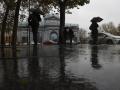 Imagen de las lluvias caídas este martes en Madrid.