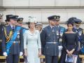 Prince William and Kate Middleton with Prince Harry and Meghan Markle during the RAF Centenary at BuckinghamPalace, London
