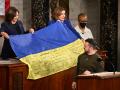El presidente de Ucrania, Volodímir Zelenski, tras su intervención en le Congreso de Estados Unidos