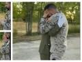 Secuencia del emotivo reencuentro de un suboficial del Ejército de Tierra con su hija, que por primera vez viste el uniforme