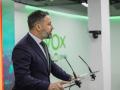 Santiago Abascal ofrece una rueda de prensa en la sede nacional de Vox