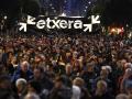 Manifestación a favor de los presos de ETA, este sábado, en Bilbao