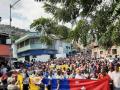 Manifestación de profesores en Venezuela
