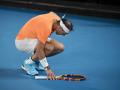 Momento en el que Rafa Nadal se lesiona en el Open de Australia